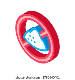 Sugar Crossed Icon Vector. Isometric Sugar Crossed sign. color isolated symbol illustration