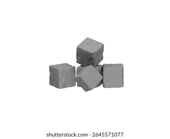 sugar cube icon 3d illustration render