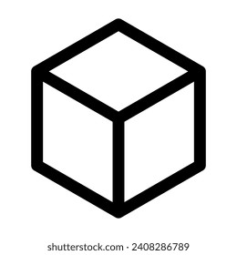 Sugar cube icon. Sweetener. Vector.