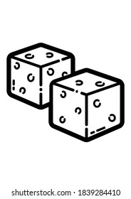 Sugar Cubes Flat Icon Isolated On White Background