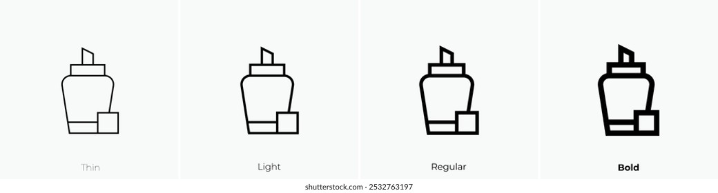 sugar cubes icon. Thin, Light Regular And Bold style design isolated on white background