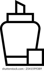 sugar cubes icon. Thin linear style design isolated on white background