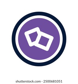 sugar cubes icon. vector dual tone icon for your website, mobile, presentation, and logo design.