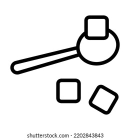 sugar cubes symbol icon vector illustration