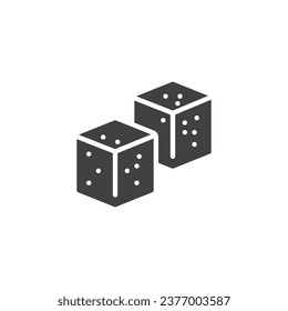 Sugar cubes vector icon. filled flat sign for mobile concept and web design. Sugar cubes glyph icon. Symbol, logo illustration. Vector graphics