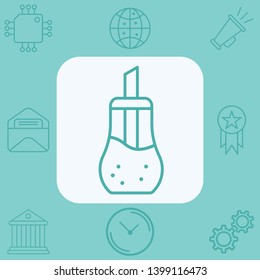 Sugar dispenser vector icon sign symbol