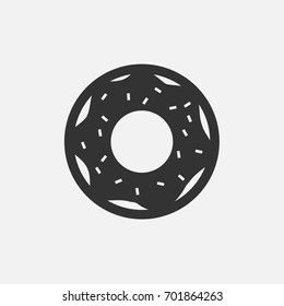 Sugar donut Vector illustration icon symbol