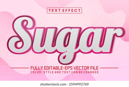 Sugar font Text effect editable