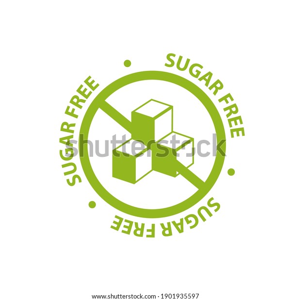 Sugar Free Badge Logo Icon Flat Stock Vector (Royalty Free) 1901935597 ...