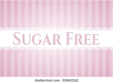 Tarjeta libre de azúcar con bonito diseño