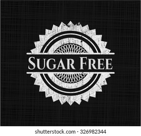 Sugar Free with chalkboard texture