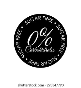 Sugar free design over white background, vector illustration