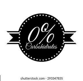 Sugar free design over white background, vector illustration