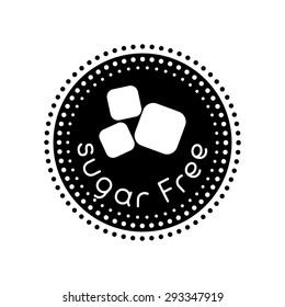 Sugar free design over white background, vector illustration