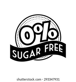 Sugar free design over white background, vector illustration