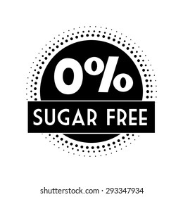 Sugar free design over white background, vector illustration