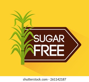 sugar free design, vector illustration eps10 graphic 