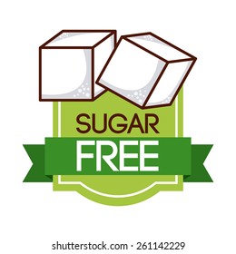 sugar free design, vector illustration eps10 graphic 