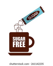 sugar free design, vector illustration eps10 graphic 