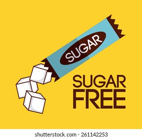 sugar free design, vector illustration eps10 graphic 