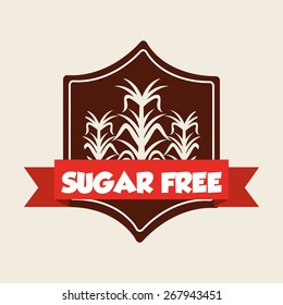 sugar free design, vector illustration eps10 graphic 