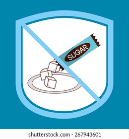 sugar free design, vector illustration eps10 graphic 