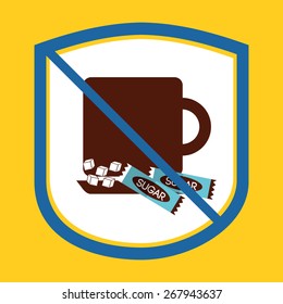 sugar free design, vector illustration eps10 graphic 
