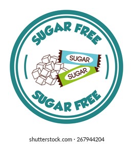 sugar free design, vector illustration eps10 graphic 