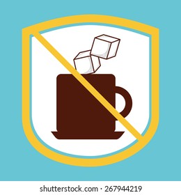 sugar free design, vector illustration eps10 graphic 