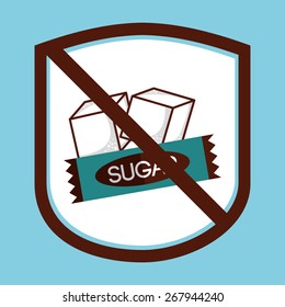 sugar free design, vector illustration eps10 graphic 