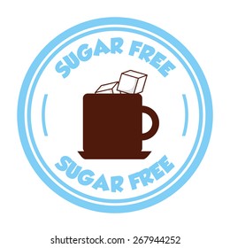 sugar free design, vector illustration eps10 graphic 