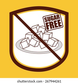 sugar free design, vector illustration eps10 graphic 