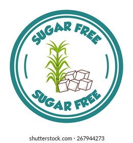 sugar free design, vector illustration eps10 graphic 