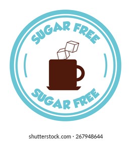 sugar free design, vector illustration eps10 graphic 
