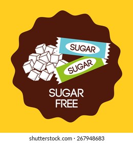 sugar free design, vector illustration eps10 graphic 