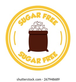 sugar free design, vector illustration eps10 graphic 
