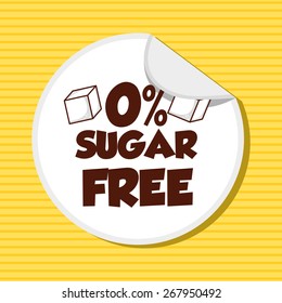 sugar free design, vector illustration eps10 graphic 
