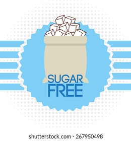 sugar free design, vector illustration eps10 graphic 