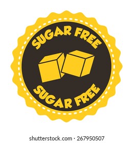 sugar free design, vector illustration eps10 graphic 