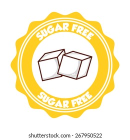 sugar free design, vector illustration eps10 graphic 