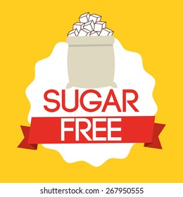 sugar free design, vector illustration eps10 graphic 