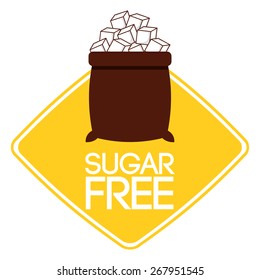 sugar free design, vector illustration eps10 graphic 