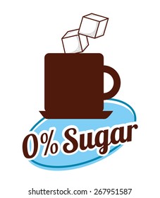 sugar free design, vector illustration eps10 graphic 