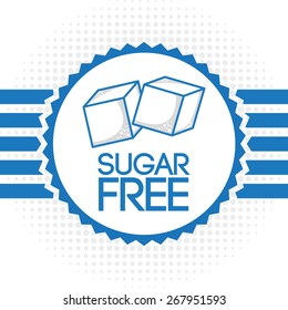 sugar free design, vector illustration eps10 graphic 