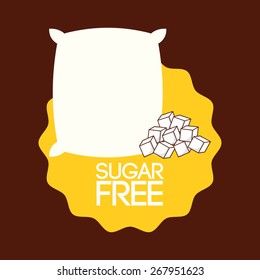 sugar free design, vector illustration eps10 graphic 