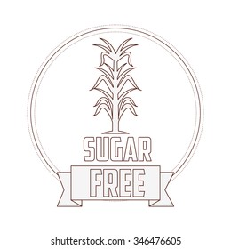 sugar free design, vector illustration eps10 graphic 