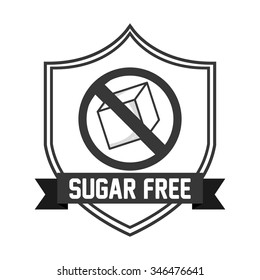 sugar free design, vector illustration eps10 graphic 