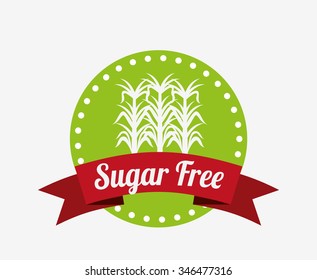 sugar free design, vector illustration eps10 graphic 