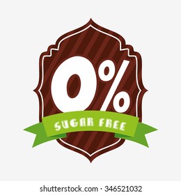 sugar free design, vector illustration eps10 graphic 