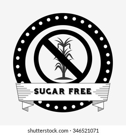 sugar free design, vector illustration eps10 graphic 